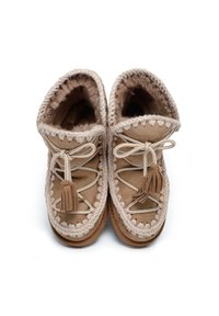 Mou SCOUBIDOO LACE - Stivaletti stringati - beige