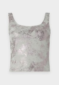 NMFILA O NECK TANK - Viršus - ghost gray/silver