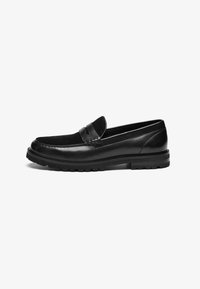 LEATHER - Įmautiniai batai - black