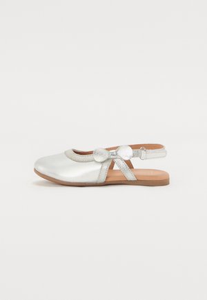 LEATHER - Balerinke - silver-coloured