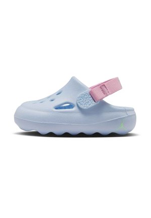 Babyschoenen - half blue medium soft pink vapour green
