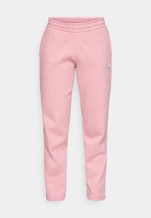Lyserøde sweatpants med ribbet elastisk talje, tapered ben og lille logo detalje i en kontrastfarve på siden.