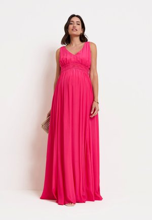 Seraphine, MATERNITY & NURSING - Premium Maxi Dress - Galajurk - Fuschia pink