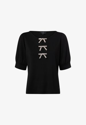 Monari, MONARI SHIRT - T-shirt imprimé - schwarz silber