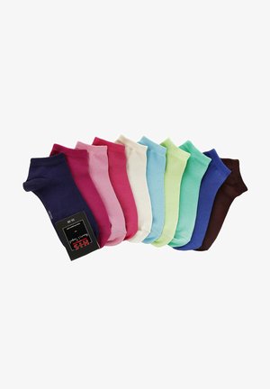 H.I.S 10 PAAR - SNEAKERSOCKEN - Insole - multicoloured/green