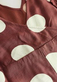 TIE WAIST  - Kombinezonas - chocolate brown polkadot