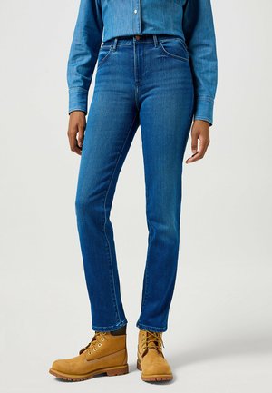 STRAIGHT - Slim fit jeans - agate blue
