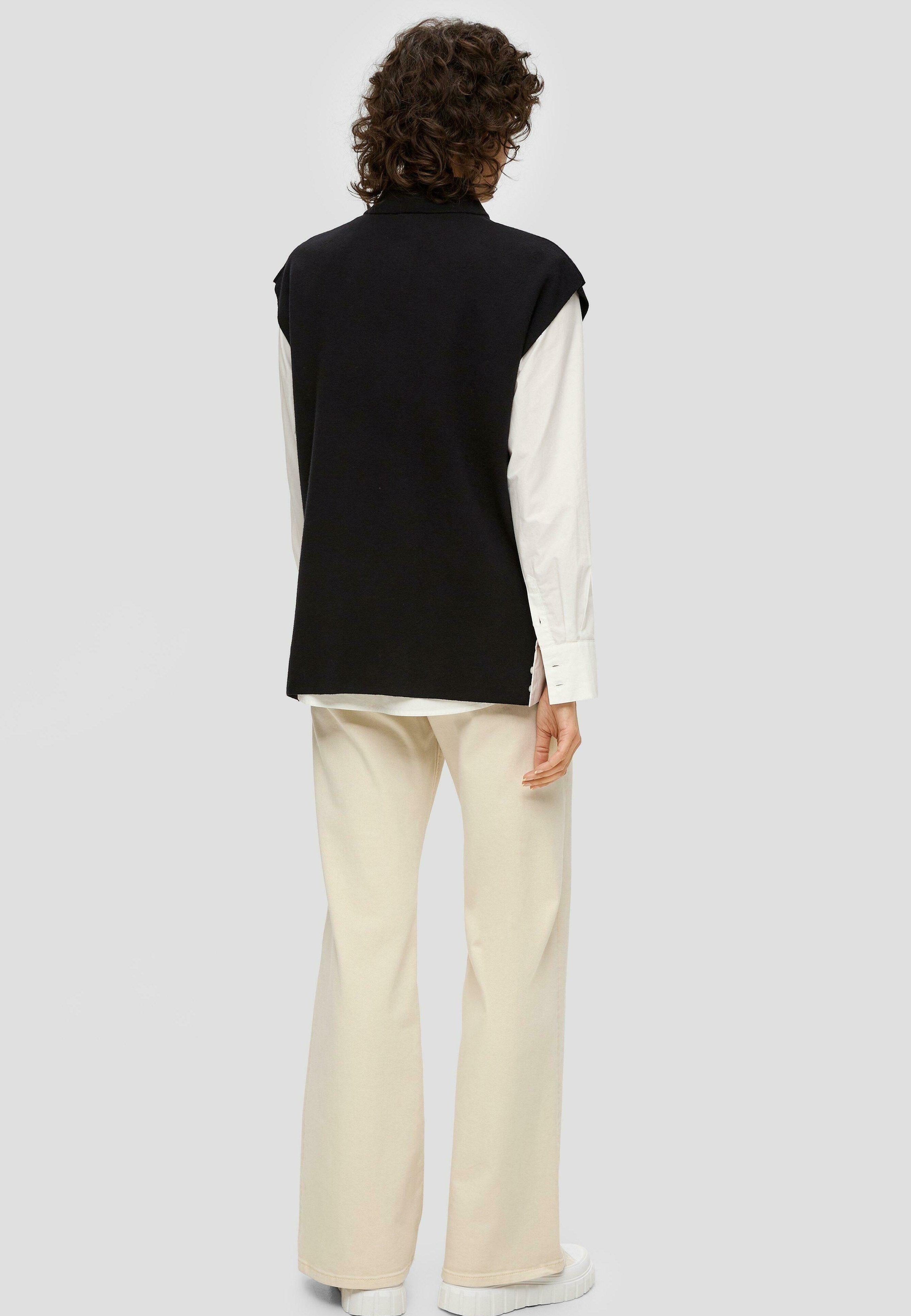 Urban Classics Damen Oversized Sweat Slipover – Lässiger Pullunder Mit V-Ausschnitt, Aus Baumwolle/Fleece