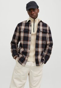 Jack & Jones - JCODARREN OVERSHIRT - Lehká bunda - seal brown checks:checks Miniatura obrázku 1