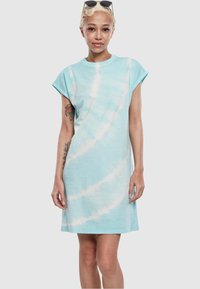 Urban Classics - TIE DYE  - Jersey dress - aqua blue Thumbnail Image 1