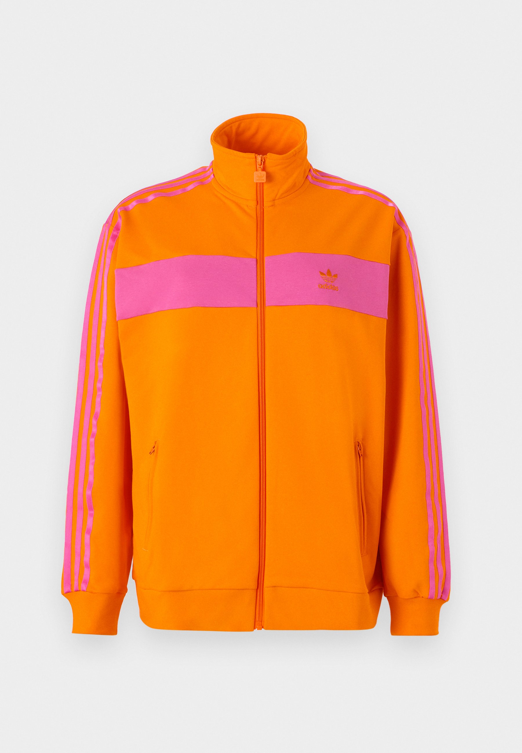 adidas Originals BLOCKED - Zip-up sweatshirt - orange/semi