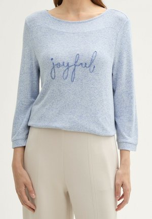 T-shirt à manches longues - mottled light blue