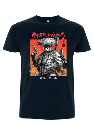 STAR WARS VISIONS FETT UP - T-shirt print - navy blue