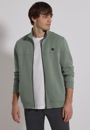 SOFTE BASIC - Sweater met rits - grün