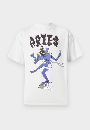 FADED THE DESTROYER TEE UNISEX - Trükipildiga T-särk - off-white