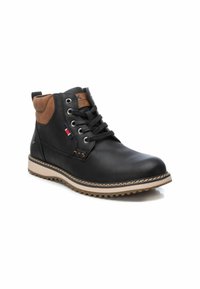 XTI Botines con cordones - black