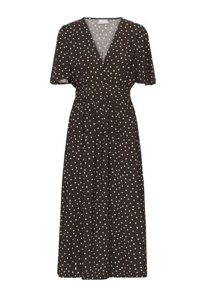 Kaffe, KANADIRA DRESS - Robe de jour - coffee bean turtledove dot