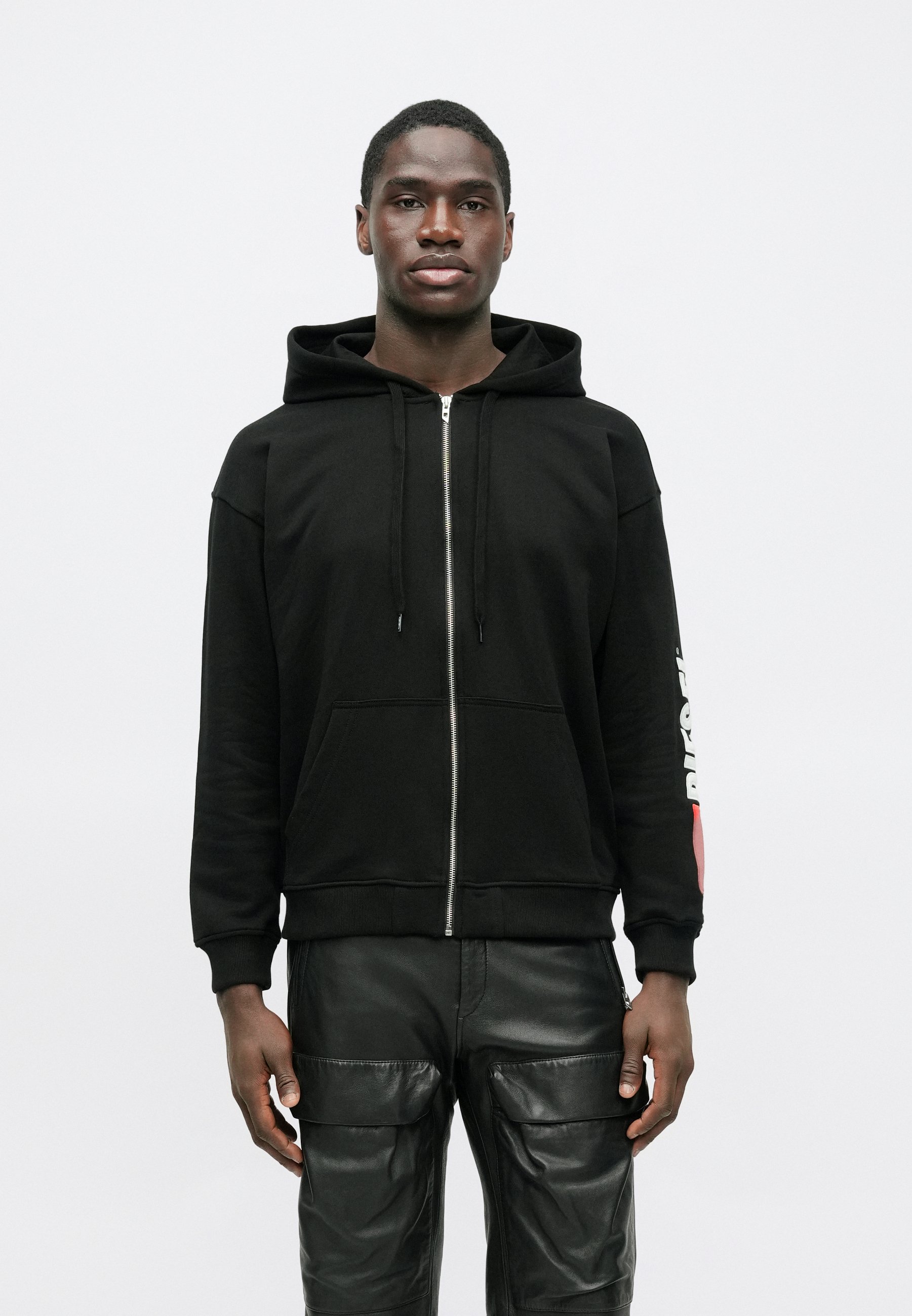 Diesel ZIP HOOD - Zip-up sweatshirt - black - Zalando