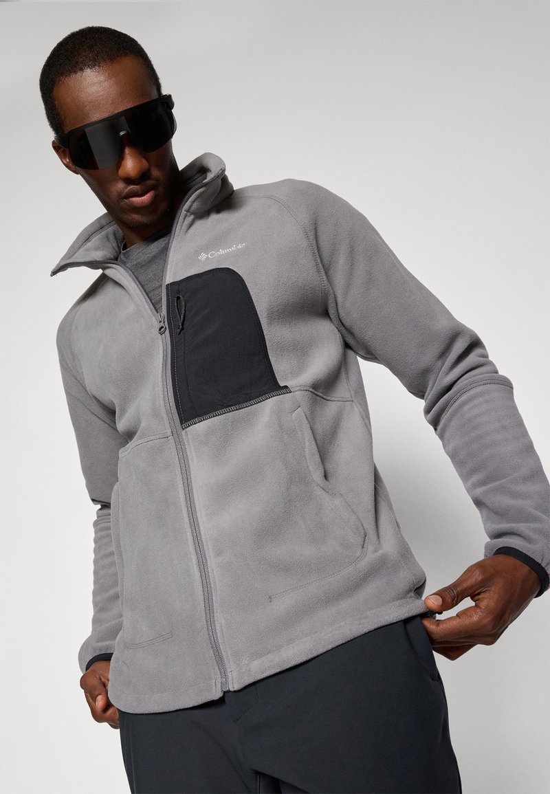 Gilet Polaire Columbia Gris Charcoal - Taille M - Fermeture Éclair - Préppy Outdoor