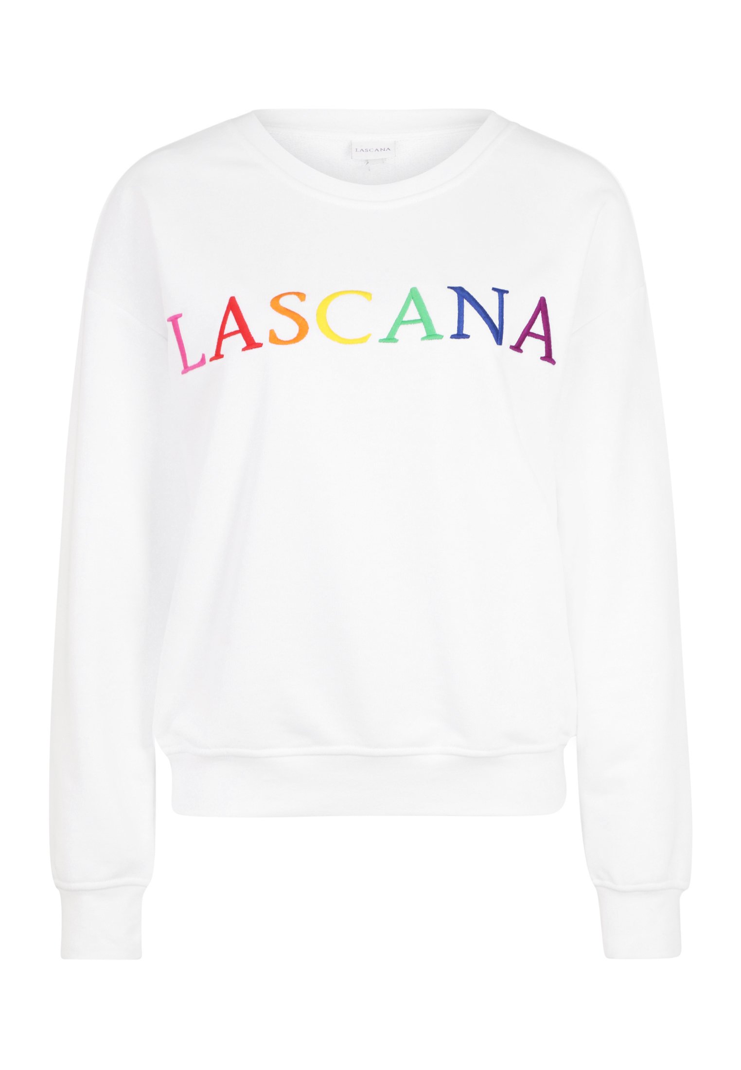 LASCANA Sweatshirt - weiß bunt/weiß - Zalando.de