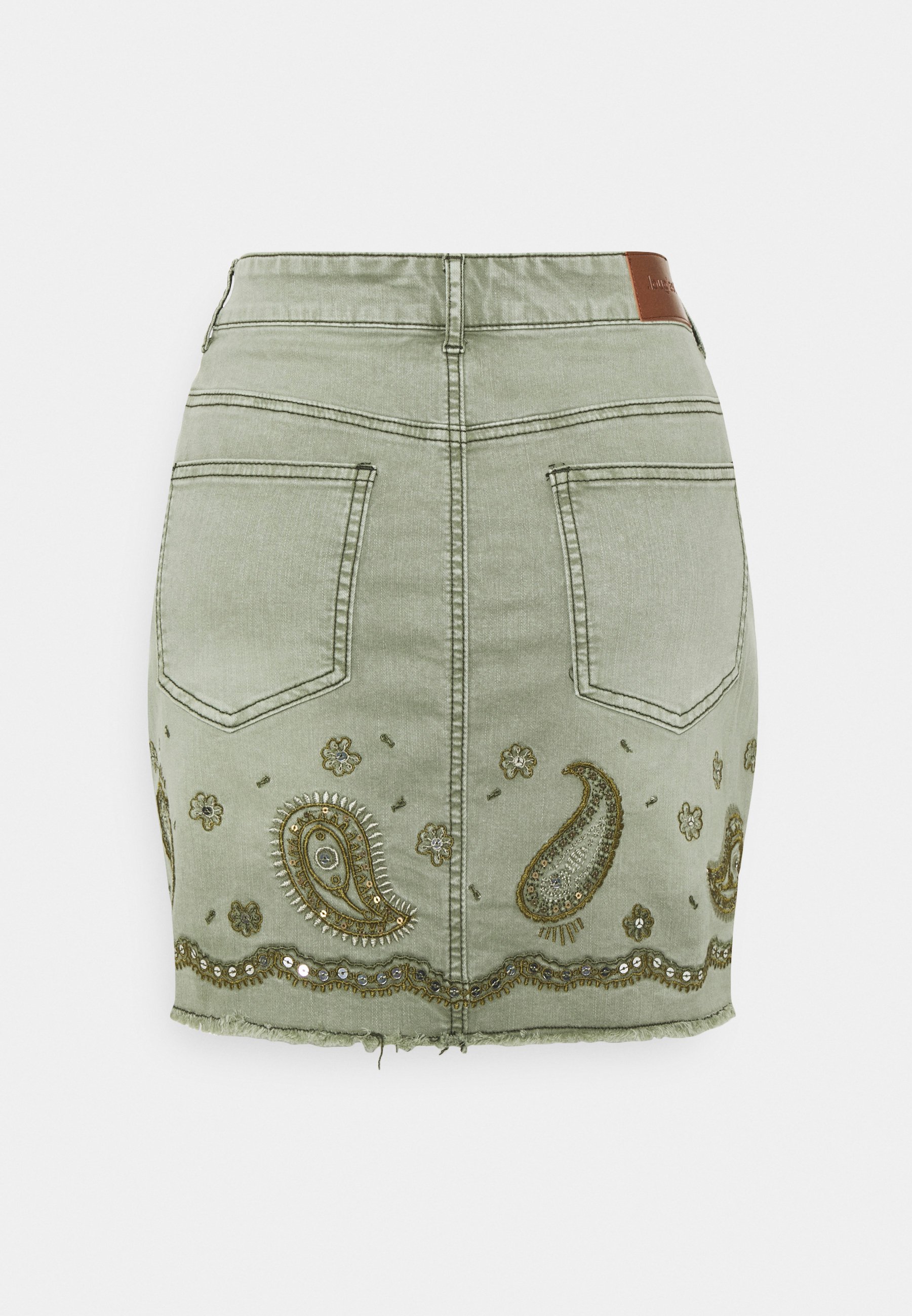 Desigual BILLI JEANS - Falda vaquera - green/caqui - Zalando.es