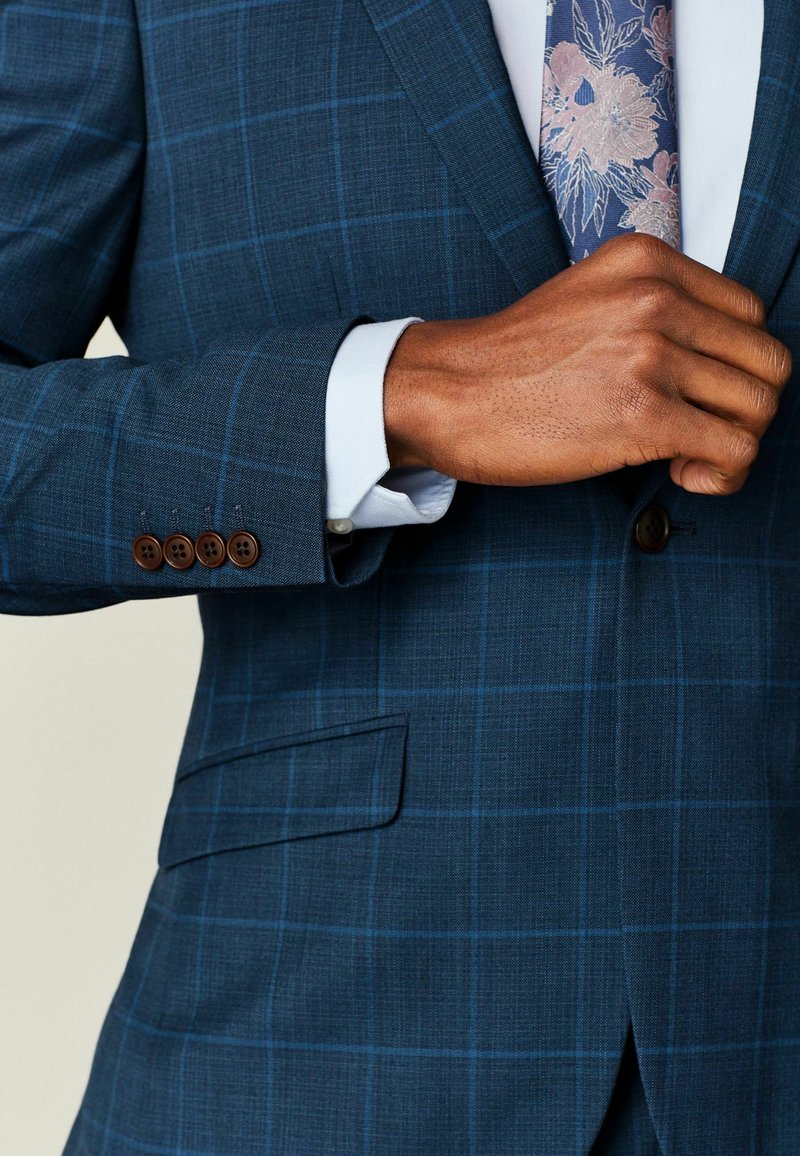 Herren Komplettanzüge | Next WINDOWPANE CHECK Anzugsakko bright blue/blau - AN05691 Herren Komplettanzüge | Next WINDOWPANE CHECK Anzugsakko bright blue/blau - AN05691