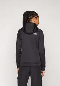 The North Face REAXION HOODED FULL ZIP JACKET - Užtrauktuku užsegamas treningas - black heather