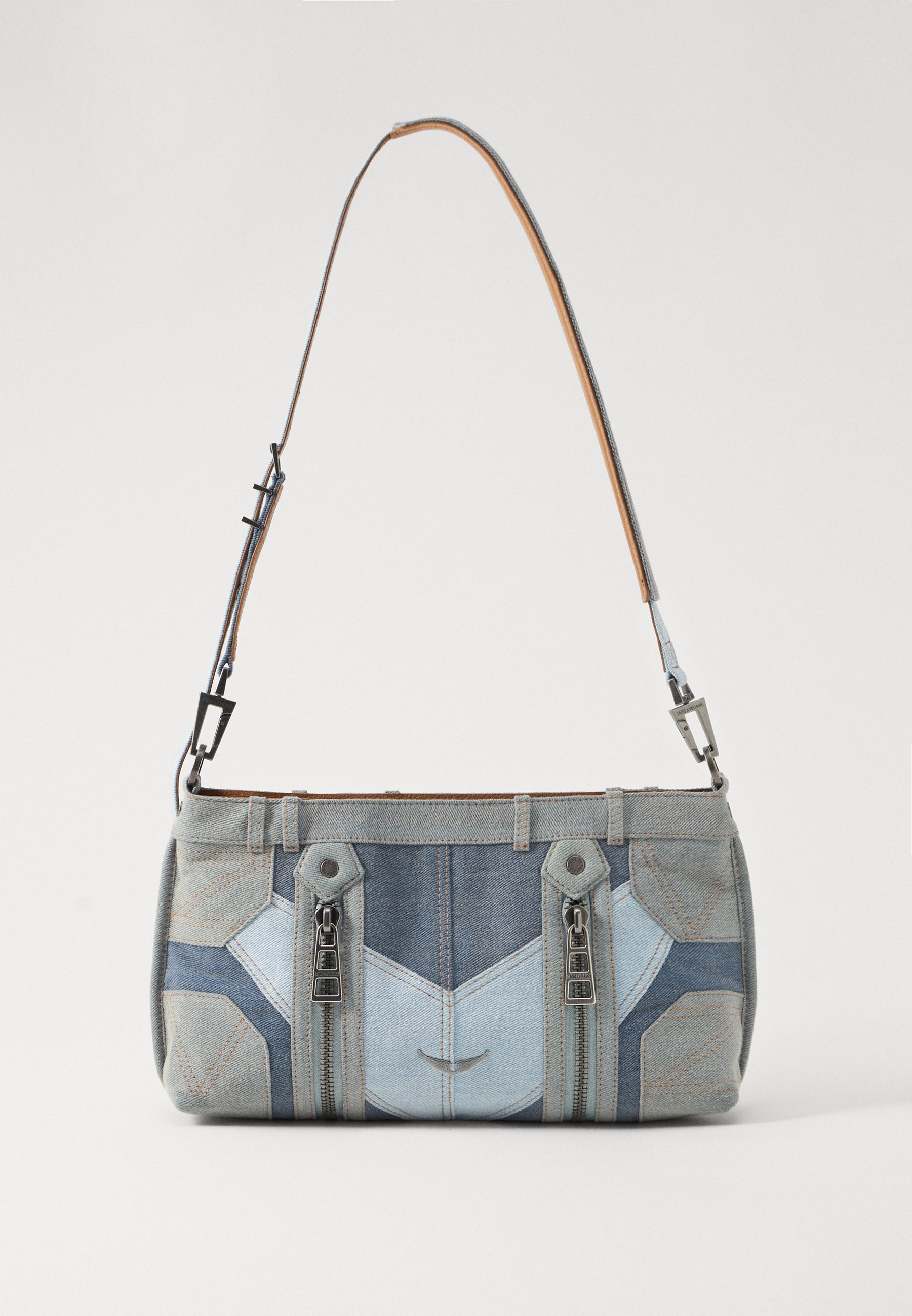 Zadig Voltaire SUNNY MOODY PATCHWORK Handbag silent/blue