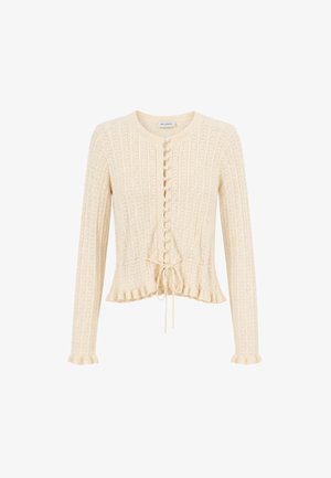 OH APRIL, ROSI KNIT CARDIGAN - Chaqueta de punto - off white