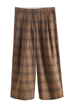 Next REGULAR FIT - CHECK SMART CULOTTES   - Kalhoty - brown