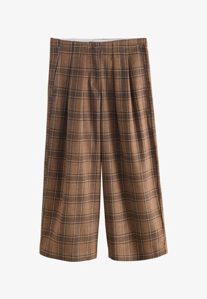 Next REGULAR FIT - CHECK SMART CULOTTES - Kalhoty - brown