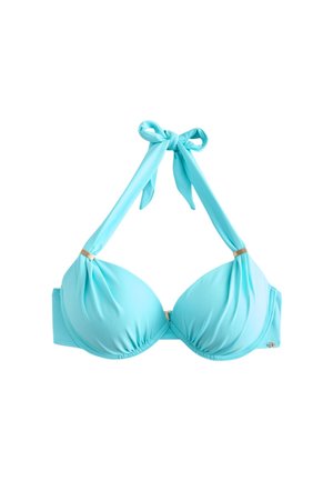 Next, PADDED WIRED HALTER BIKINI TOP STANDARD - Haut de bikini - new aqua blue