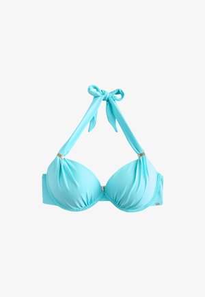 Next, PADDED WIRED HALTER BIKINI TOP STANDARD - Bikinitop - new aqua blue