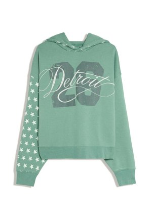 Bershka, PRINTED - HOODIE - Sweat à capuche - turquoise