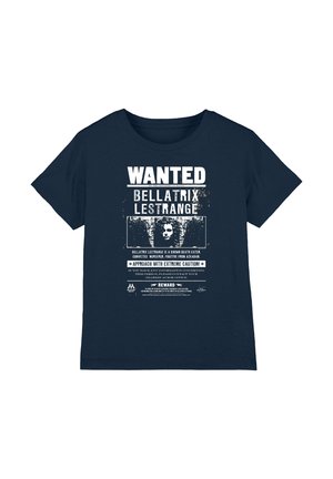 Cotton Soul, HARRY POTTER WANTED BELLATRIX UNISEX - Print T-shirt - dark blue