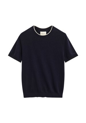 GANT, SEASONAL CREW SS - T-shirt basic - evening blue