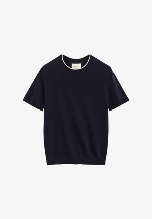 GANT, SEASONAL CREW - Lihtne T-särk - evening blue