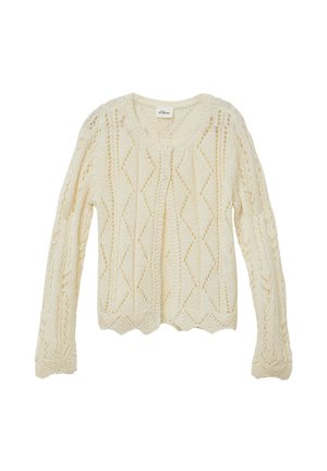 Strickjacke - ecru