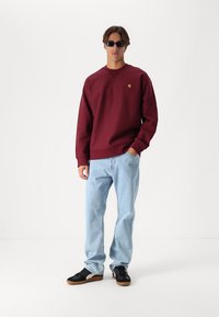 Carhartt WIP AMERICAN SCRIPT - Mikina - malbec