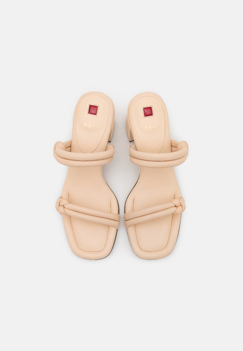Damen Flache Pantoletten | Högl GRACE Pantolette hoch butter/offwhite - NP29991 Damen Flache Pantoletten | Högl GRACE Pantolette hoch butter/offwhite - NP29991