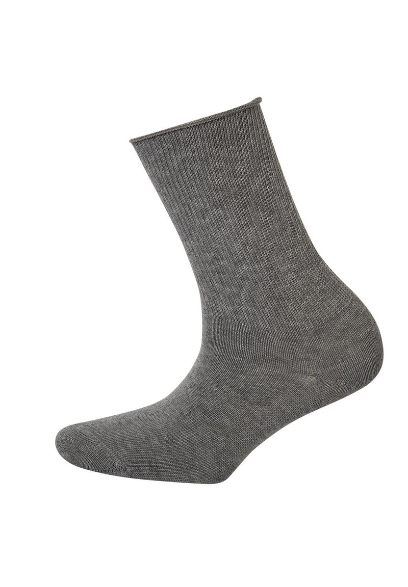 Hudson 1 PAAR RELAX SOFT KOMFORTBUND EINFARBIG - Socken - silber