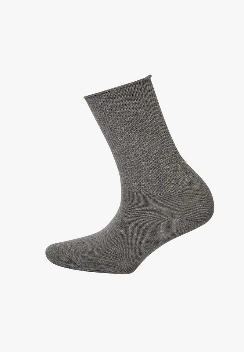 Hudson 1 PAAR RELAX SOFT KOMFORTBUND EINFARBIG - Socken - silber