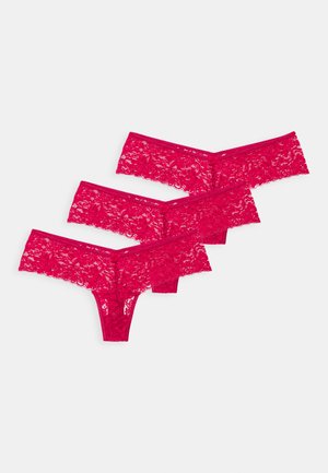 3 PACK - Tanga - red