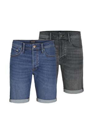 2PK - Denim shorts - grey denim packblue denim