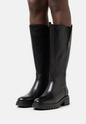 LEATHER - Boots - black