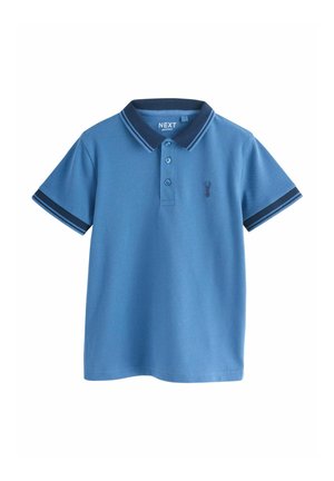 REGULAR FIT - STRIPE TIPPED COLLAR SHORT SLEEVE - Poloshirt - blue navy
