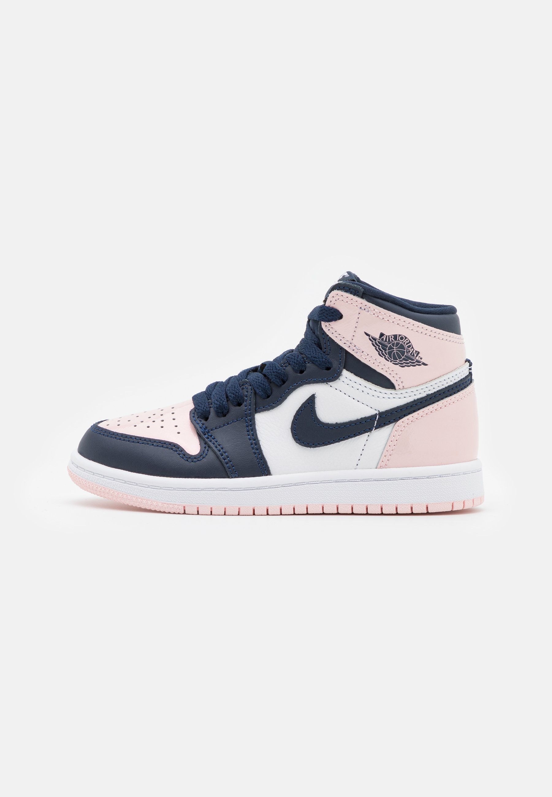Jordan 1 HIGH OG UNISEX - Basketbalschoenen -  atmosphere/obsidian/white/laser pink/grijs - Zalando.nl