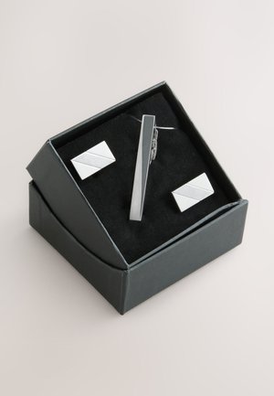 Next, SET REGULAR FIT - Krawatte - silver tone