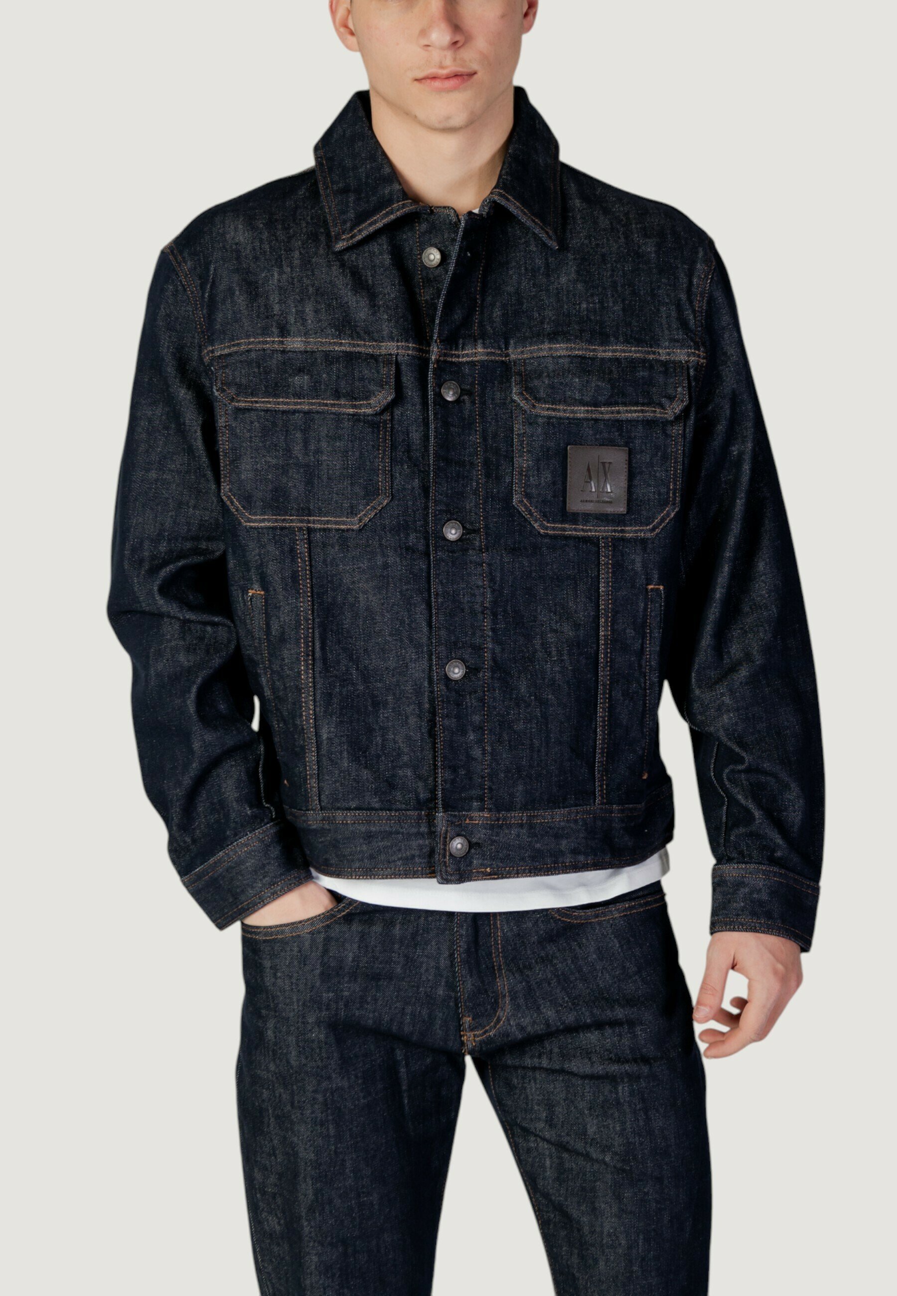 Armani Exchange Denim jacket - dark denim/blue - Zalando.ie