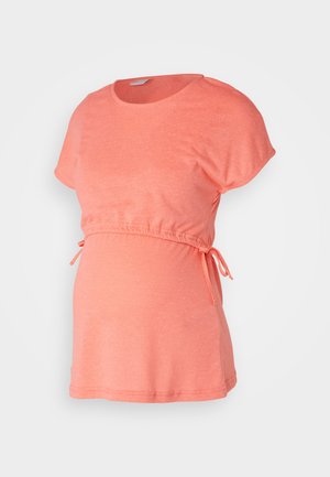 MAMALICIOUS, MLNELLI JUNE CAP - T-Shirt print - georgia peach